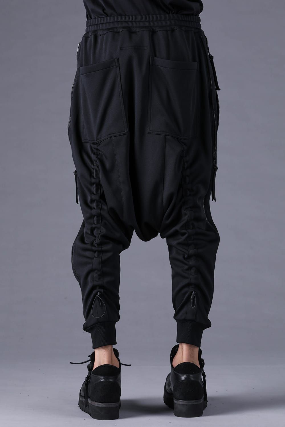 《2027SS先行予約分》Zip-Line Track Sarrouel Pants"Black" / ジップライン トラックサルエルパンツ"ブラック"