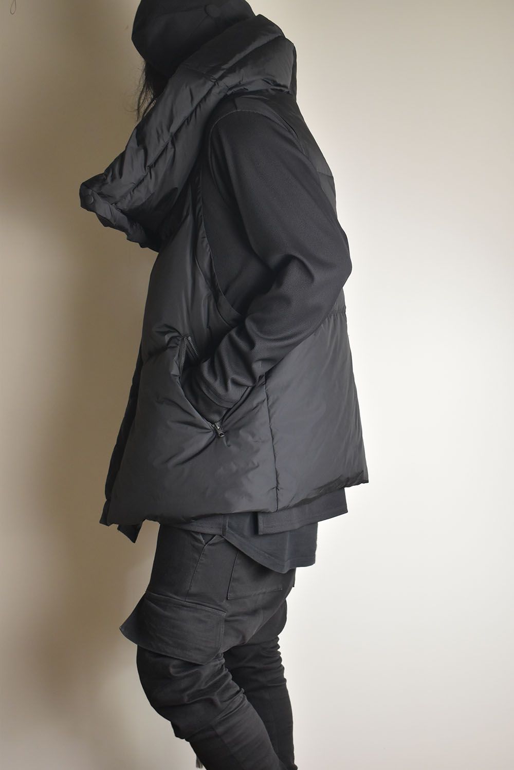 Detachable Sleeve Down Jacket"Black" / デタッチャブルスリーブダウンジャケット"ブラック"