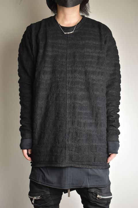 OVERSIZED LAYERED LONG SLEEVE T SHIRT"Black"/オーバーサイズドレイヤードロングスリーブTee"ブラック"