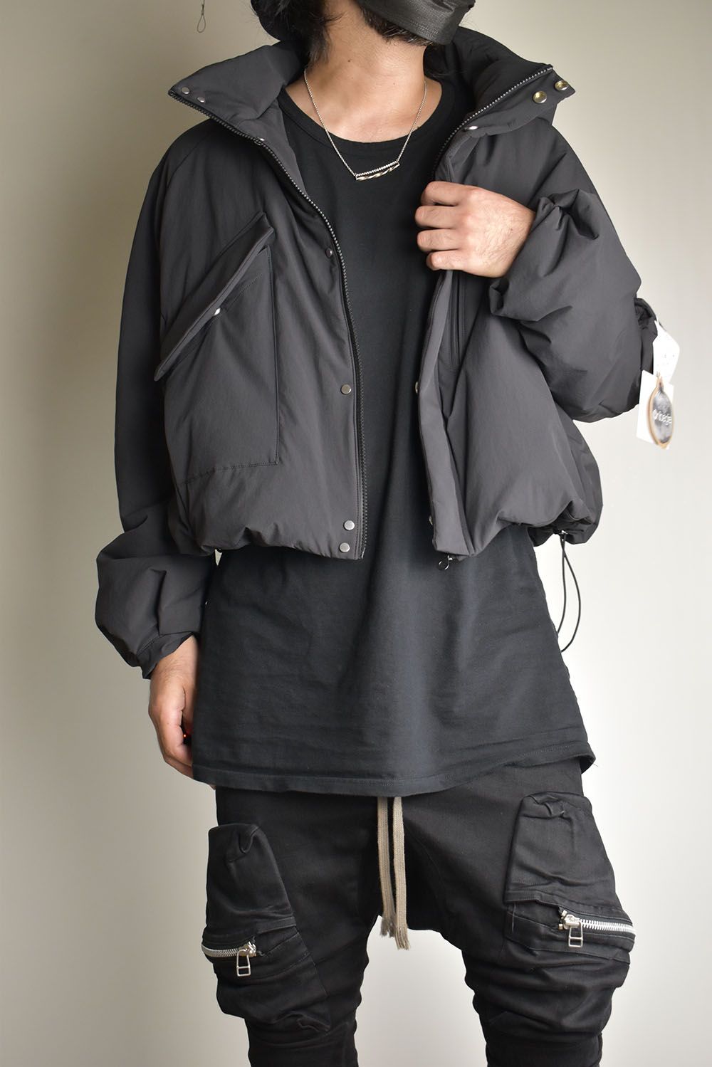 Padding Short Blouson"Black" / パディングショートブルゾン"ブラック"