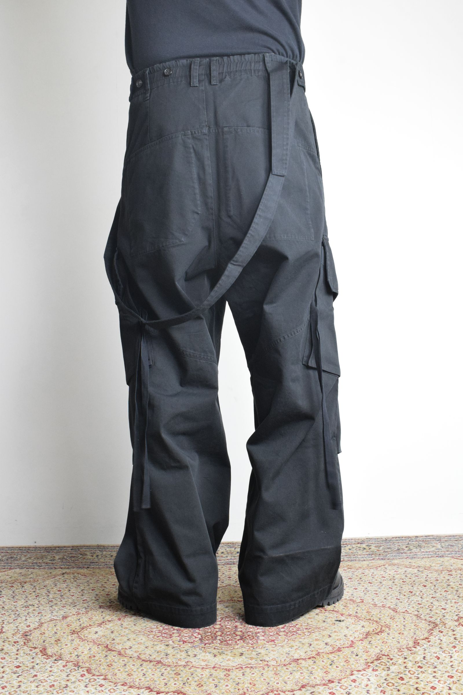Cargo Flared pants"Black" / カーゴフレアパンツ"ブラック"