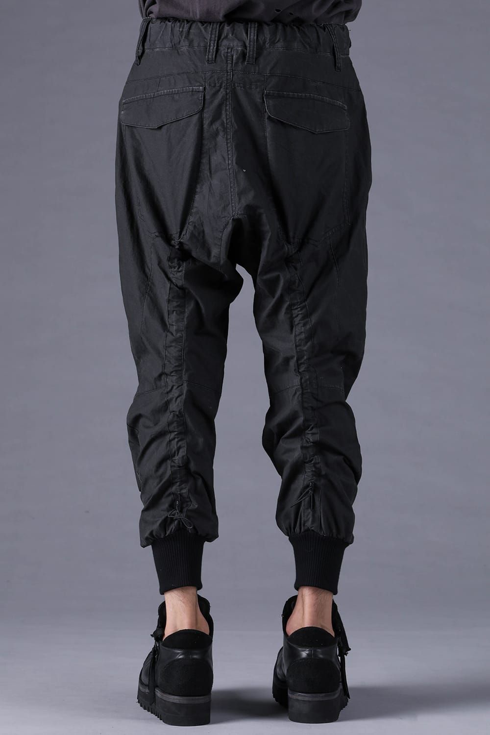 《2027SS先行予約分》Pigment-Coated Parachute Jog Pants"Black" / 顔料コーティングパラシュートジョグパンツ"ブラック"