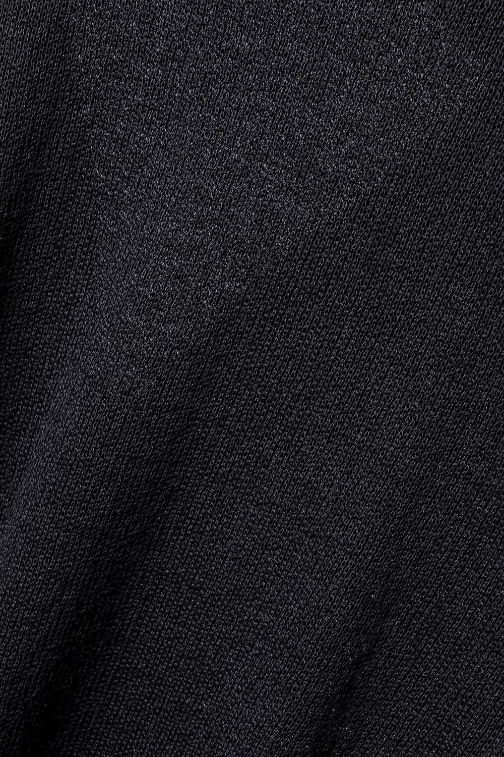 Cotton Low Gauge Knit Cardigan Layered Pullover"Black" / コットンローゲージニットカーディガンレイヤードプルオーバー"ブラック"