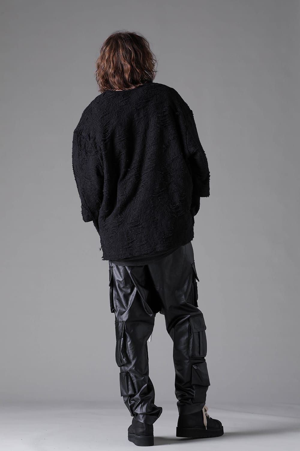 《2026AW先行予約》Layerd Over Sized Pullover"Black" / レイヤードオーバーサイズプルオーバー"ブラック"