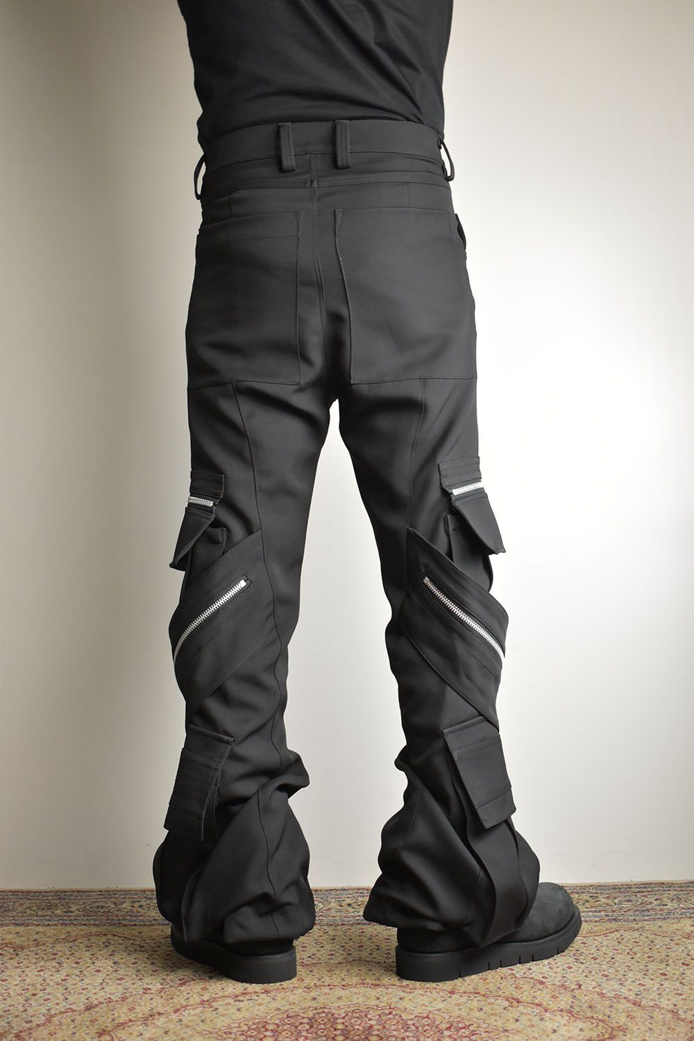 Cargo Flare Baggy Pants"Black" / カーゴフレアバギーパンツ"ブラック"