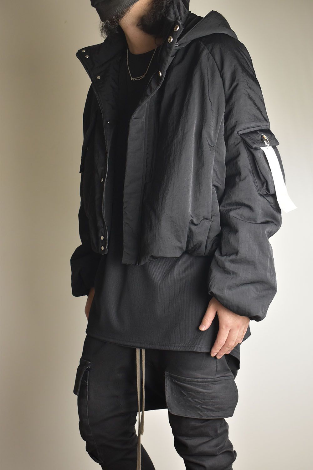 Padding Short Blouson"Black" / パディングショートブルゾン"ブラック"
