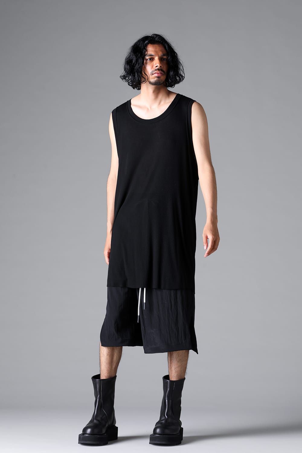 《2026SS先行予約》Rib Long Tank Top"Black / White /Grey" / リブロングタンクトップ"ブラック/ホワイト/グレー"
