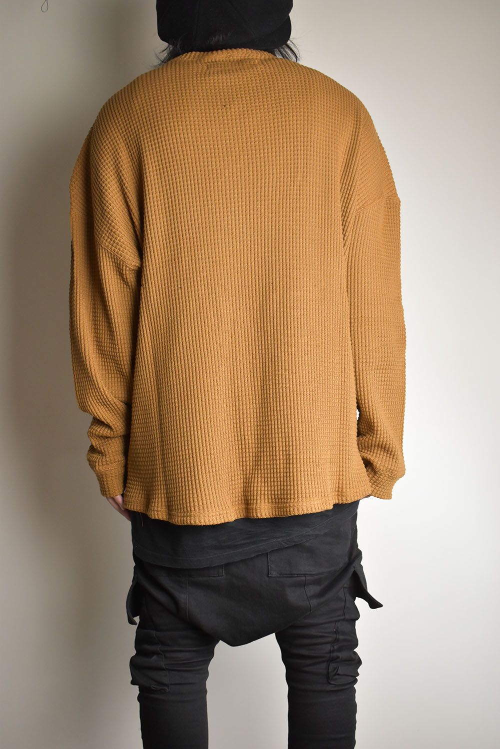 Heavy Waffle Over Size Top"Camel" / ヘビーワッフルオーバーサイズトップ"キャメル"