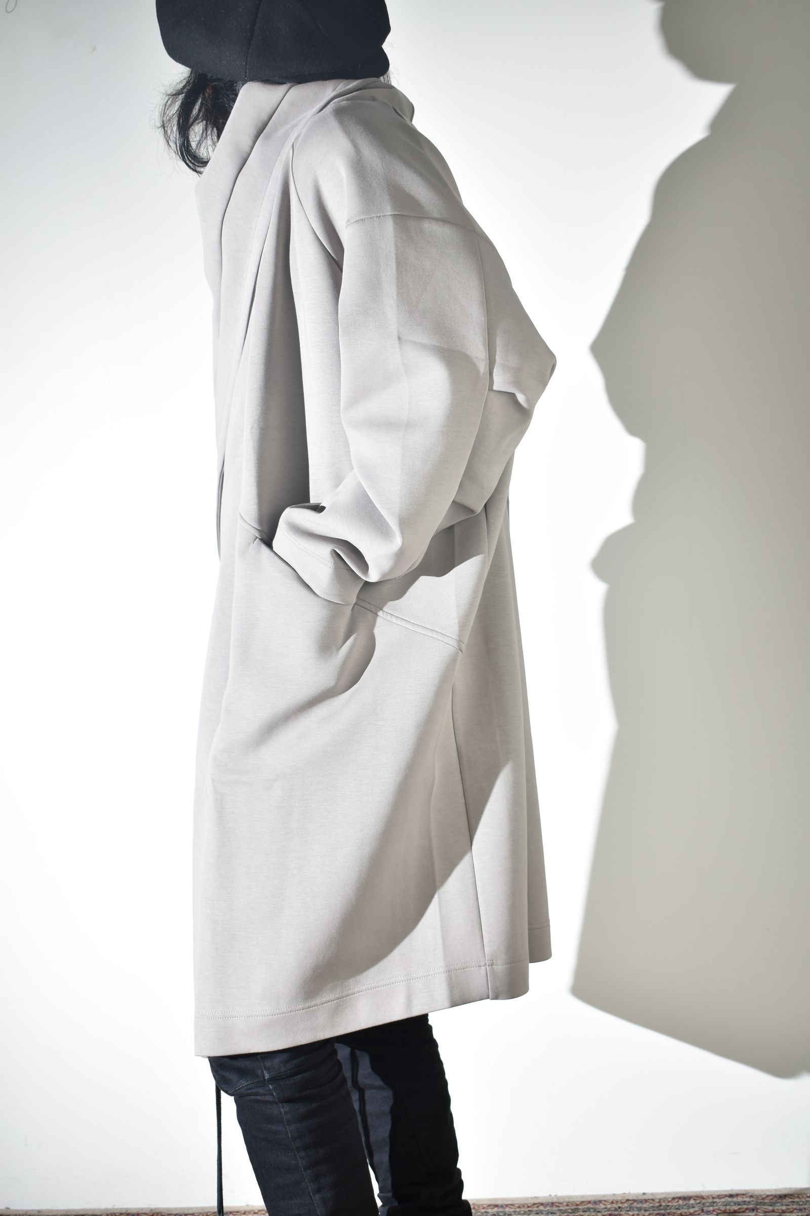 Rap Jersey Coat "Greige" / ラップジャージーコート"グレージュ"