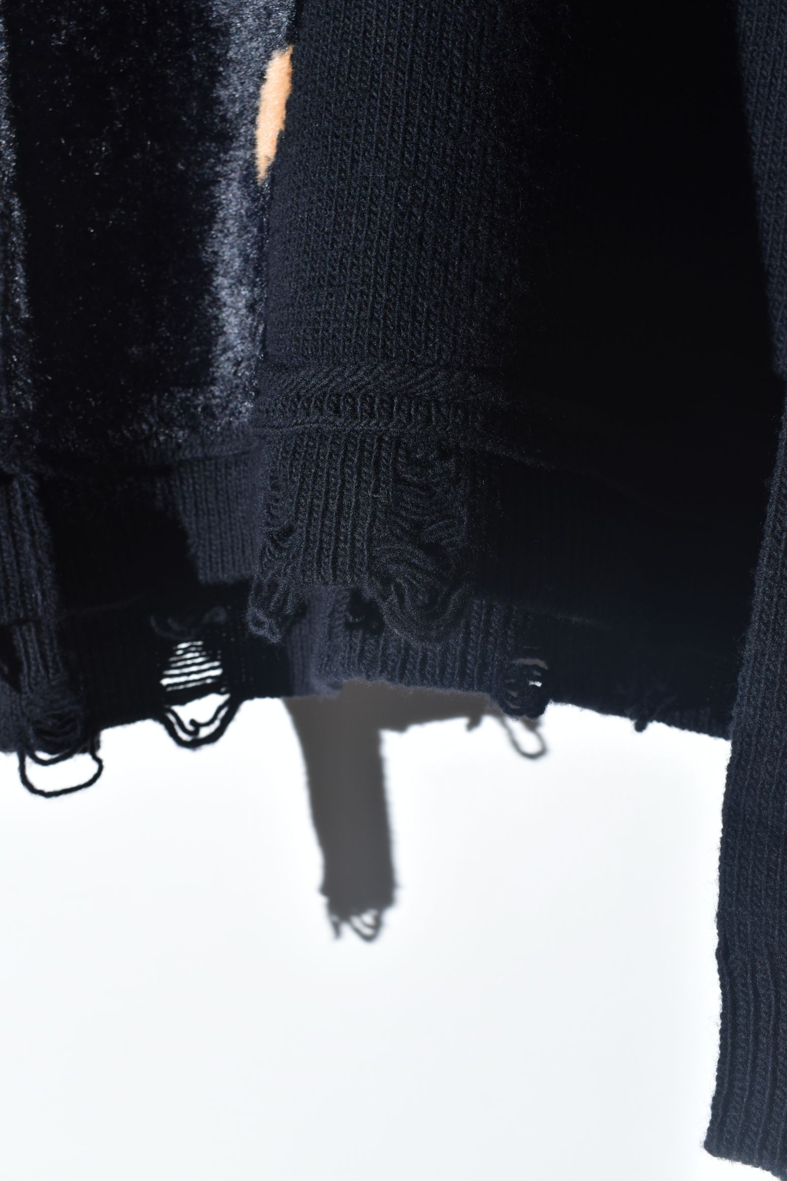 Dog Motif Intarsia Sweater "Black" / ドッグモチーフインターシャセーター"ブラック"