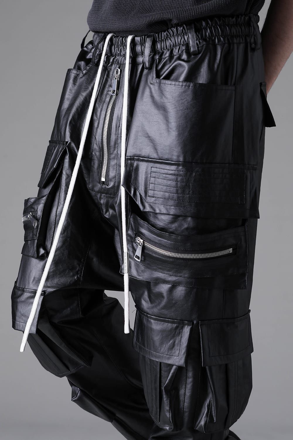 《2026AW先行予約》Cargo Sarrouel Easy Pants"Black" / カーゴサルエルイージーパンツ"ブラック"