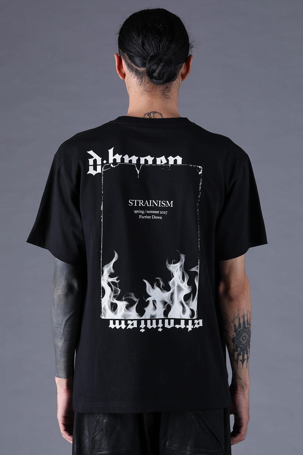 《2027SS先行予約分》Printed T-Shirt -FIRE- "Black" / プリントTee-Fire-"ブラック"