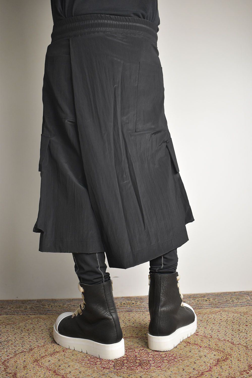 Skirt Shorts"Black / Cream" /スカートショーツ"ブラック/クリーム"