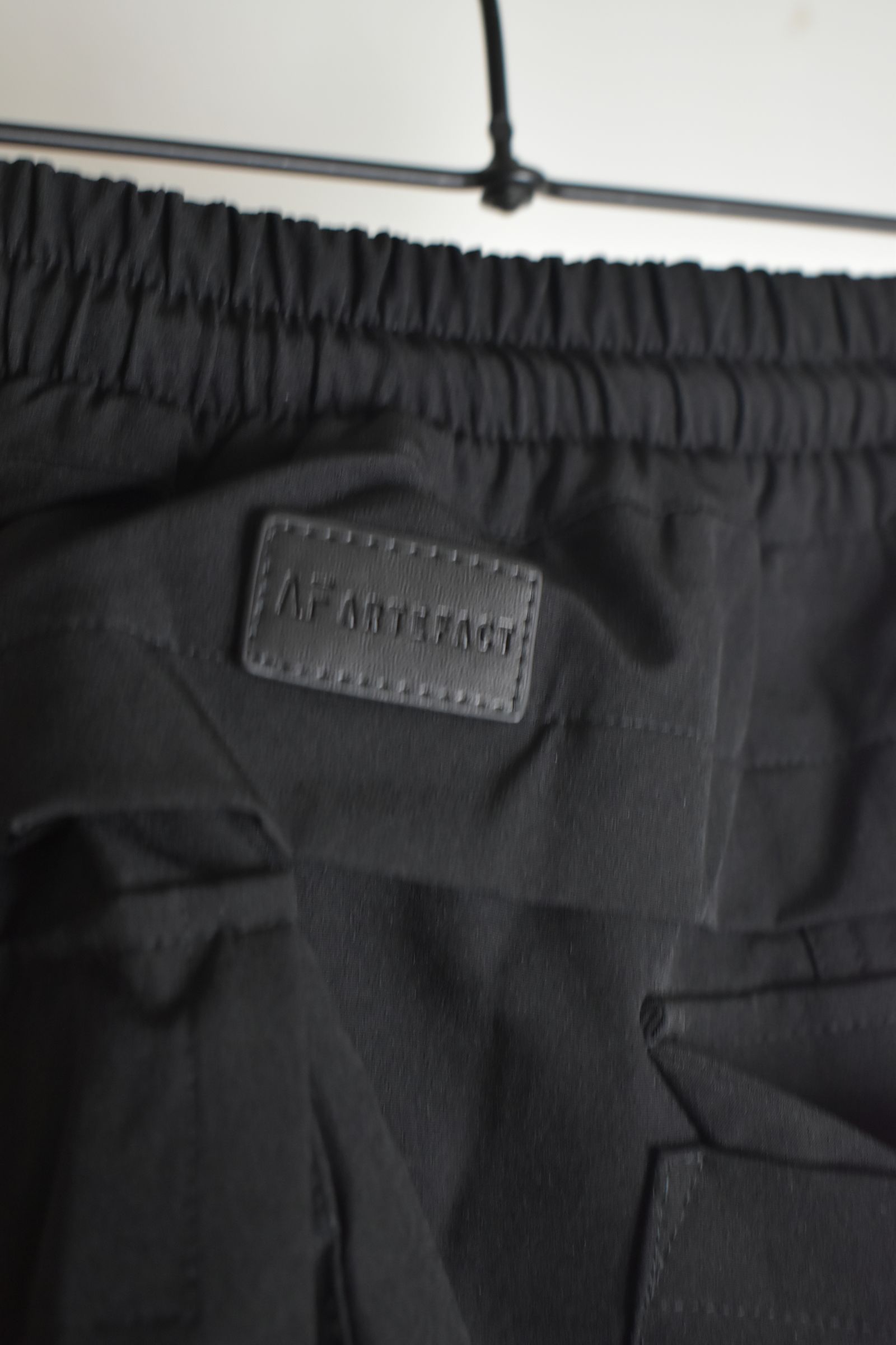 Stretch Nylon Military Sarouel Pants"Black" / ストレッチナイロンミリタリーサルエルパンツ"ブラック"