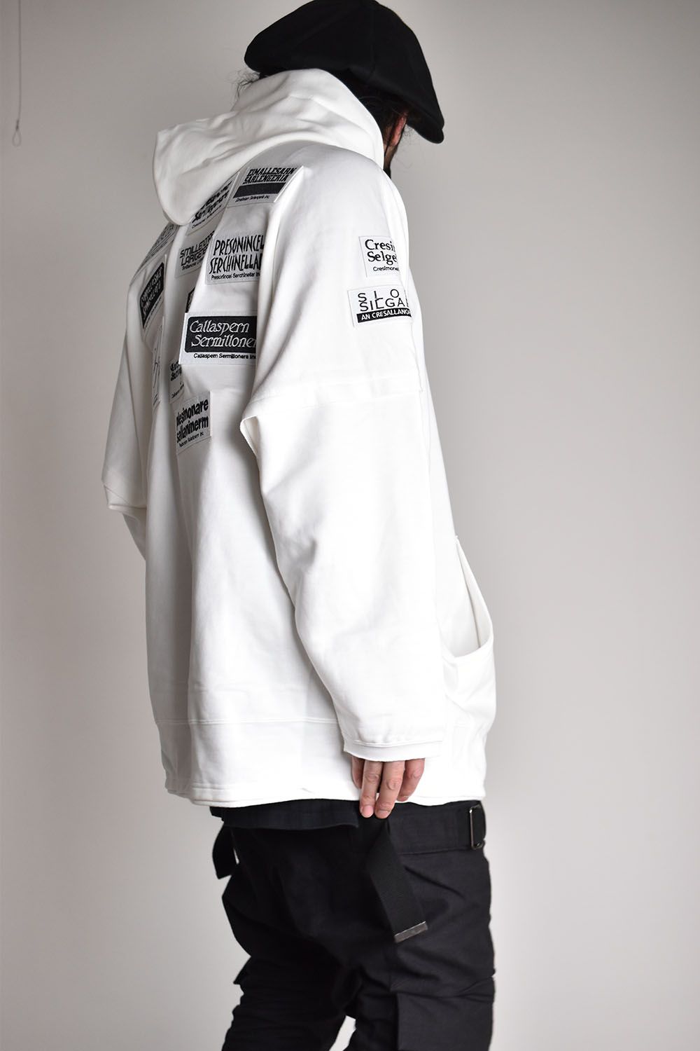 Over Sized Parka With Multi Patches"Off White"/オーバーサイズドパーカーウィズマルチパッチズ"オフホワイト"
