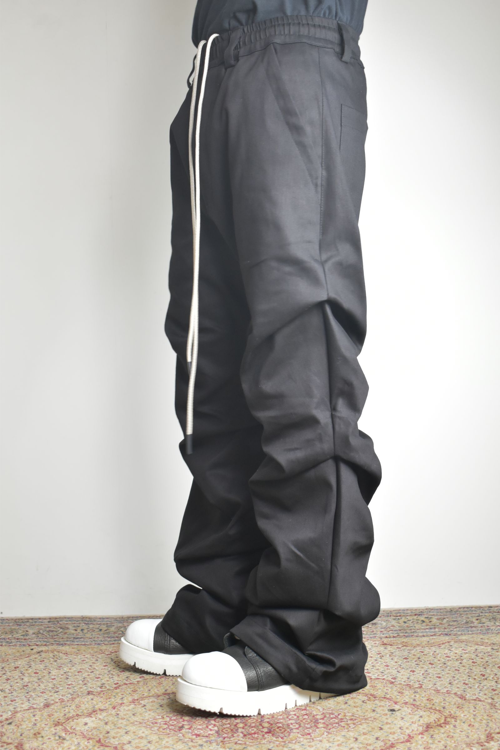 Boots Cut Tuck Pants"Black" / ブーツカットタックパンツ"ブラック"