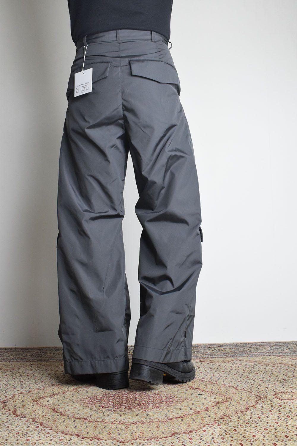 Shingle Flap Baggy Trousers "Charcoal" / シンフラップバギートラウザー"チャコール"