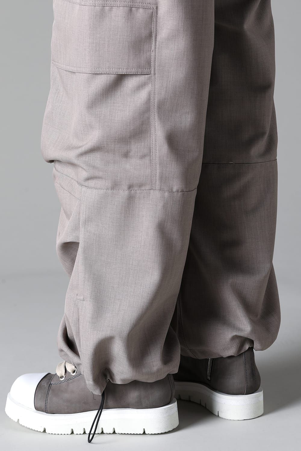 《2025AW先行予約》Cargo Wide Pants"Black / Grey" / カーゴワイドパンツ"ブラック/グレー"