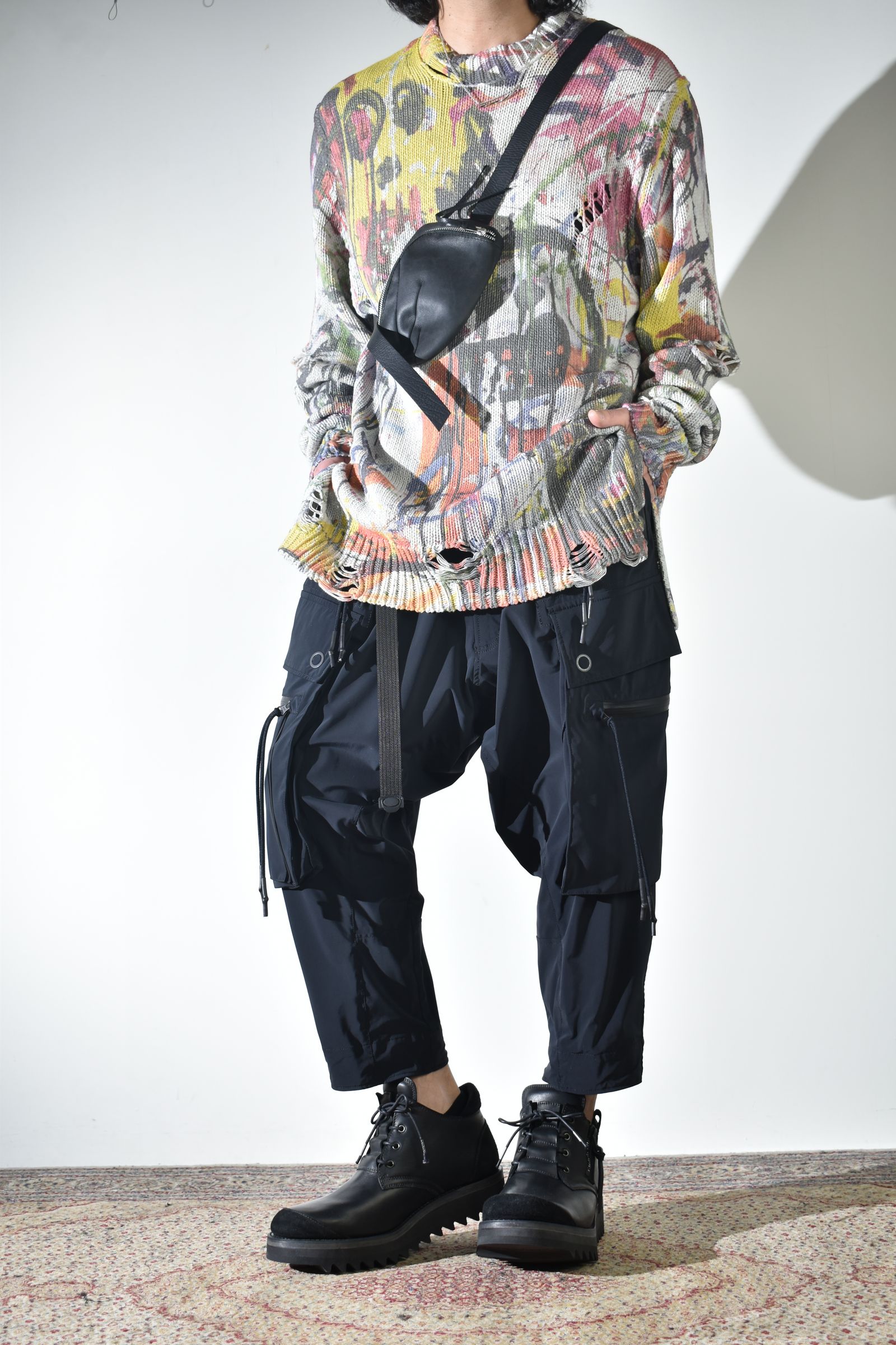 テクニカルなカーゴパンツ