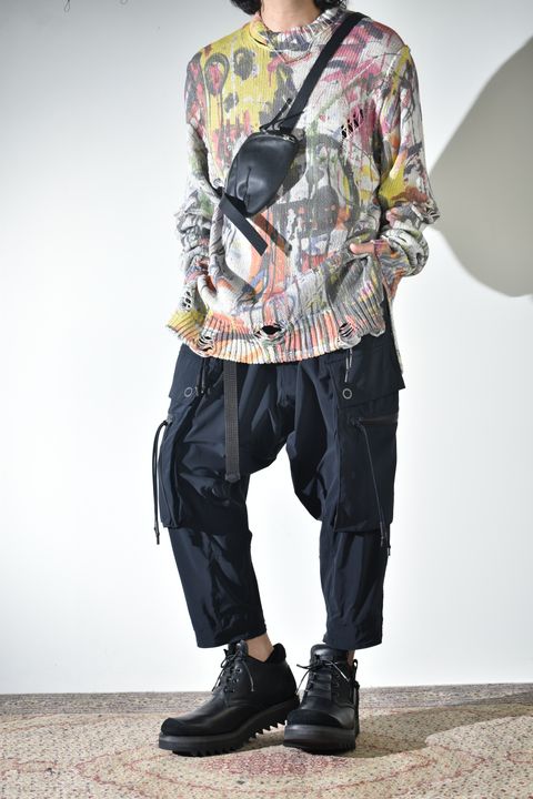 テクニカルなカーゴパンツ