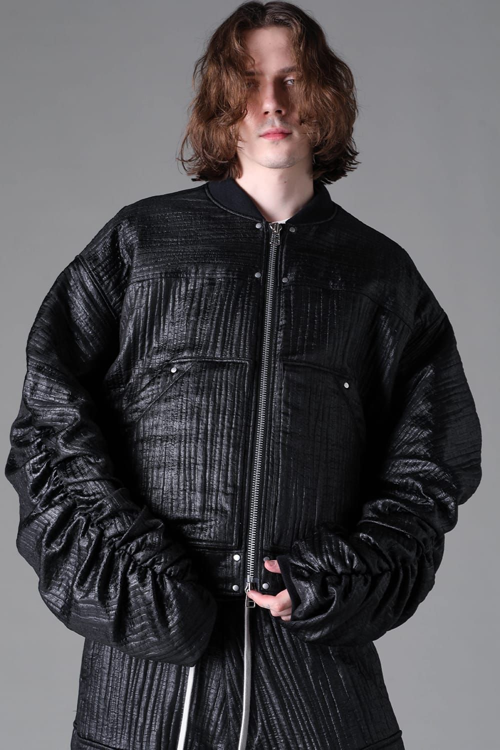 《2026AW先行予約》Gathered Aam MA-1"Black" / ギャザーアームMA-1"ブラック"