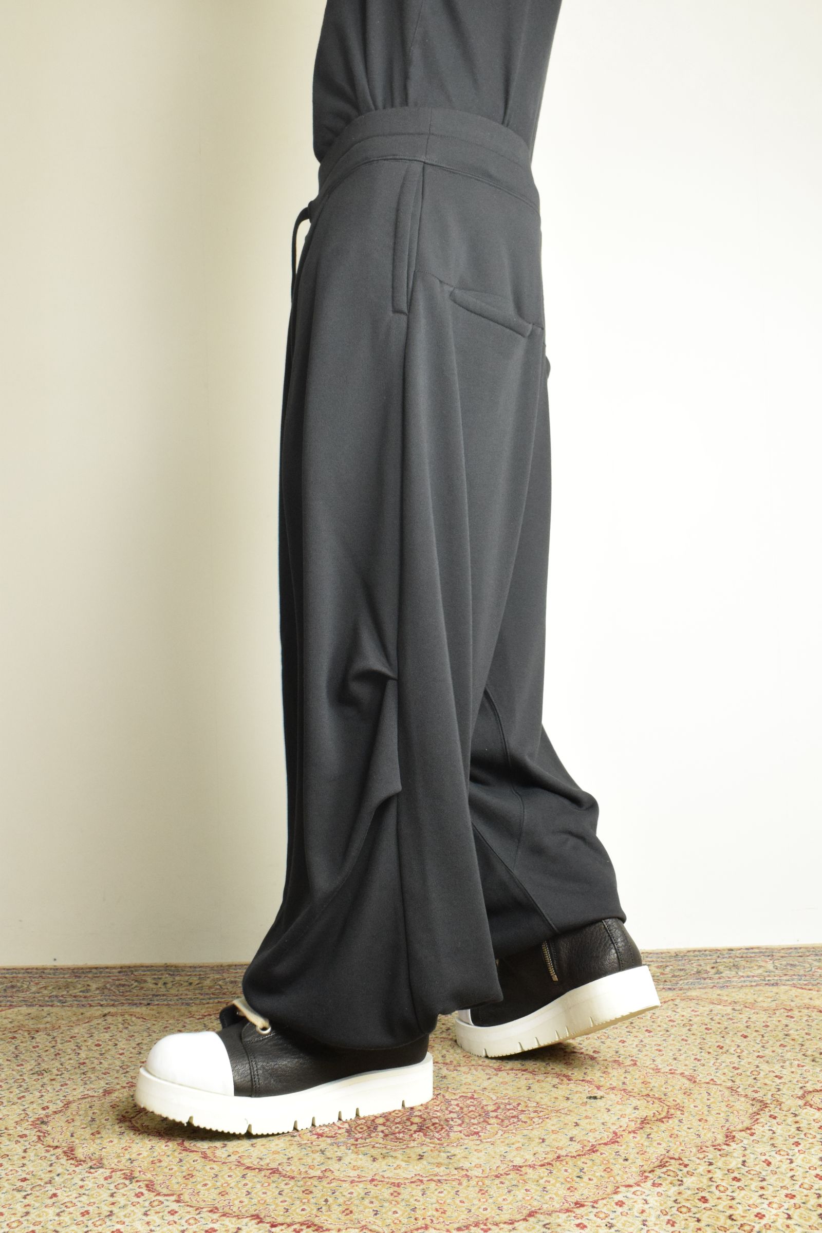 Sarouel Wide Sweat Pants"Black" / サルエルワイドスウェットパンツ"ブラック"