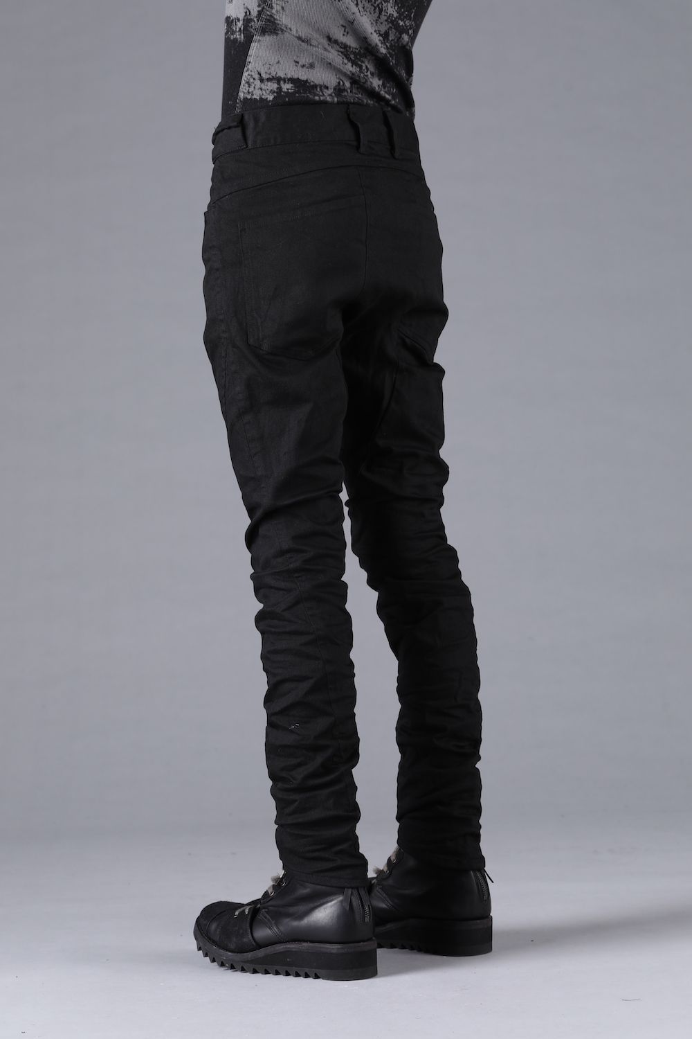 Stretch Denim Straight Slim Pants"Black" / ストレッチデニムストレートスリムパンツ"ブラック"