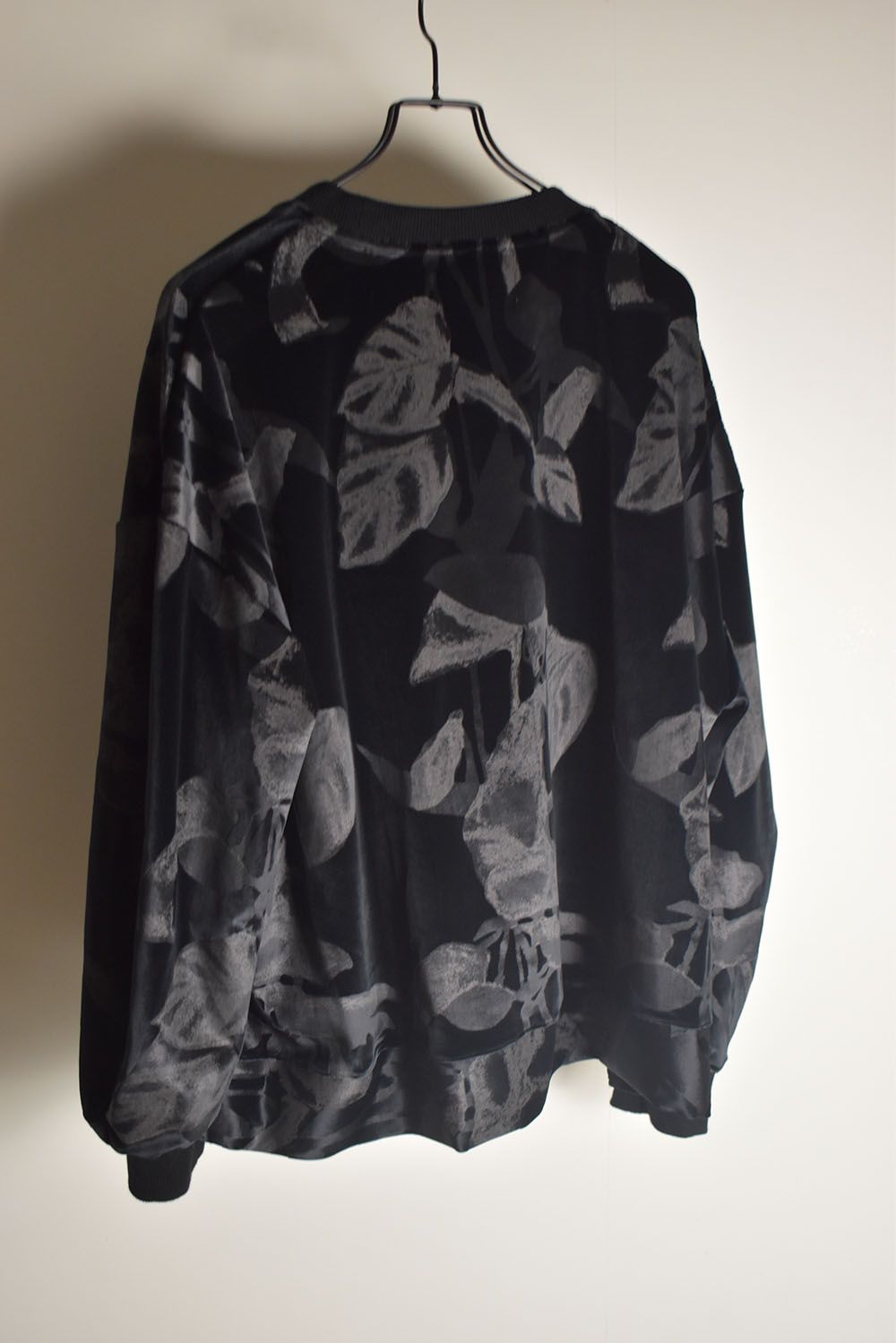 Crew Neck Side Vent Pullover"Black" / クルーネックサイドベンツプルオーバー"ブラック"