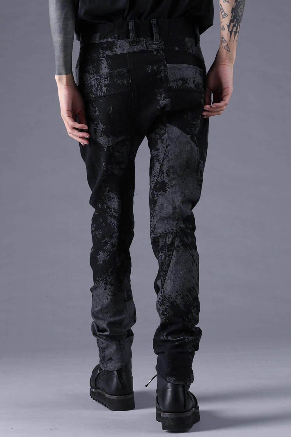 《2027SS先行予約分》Brushed-Coated Twist Curve Pants"Black" / ブラッシュコーティングツイストカーブパンツ"ブラック"