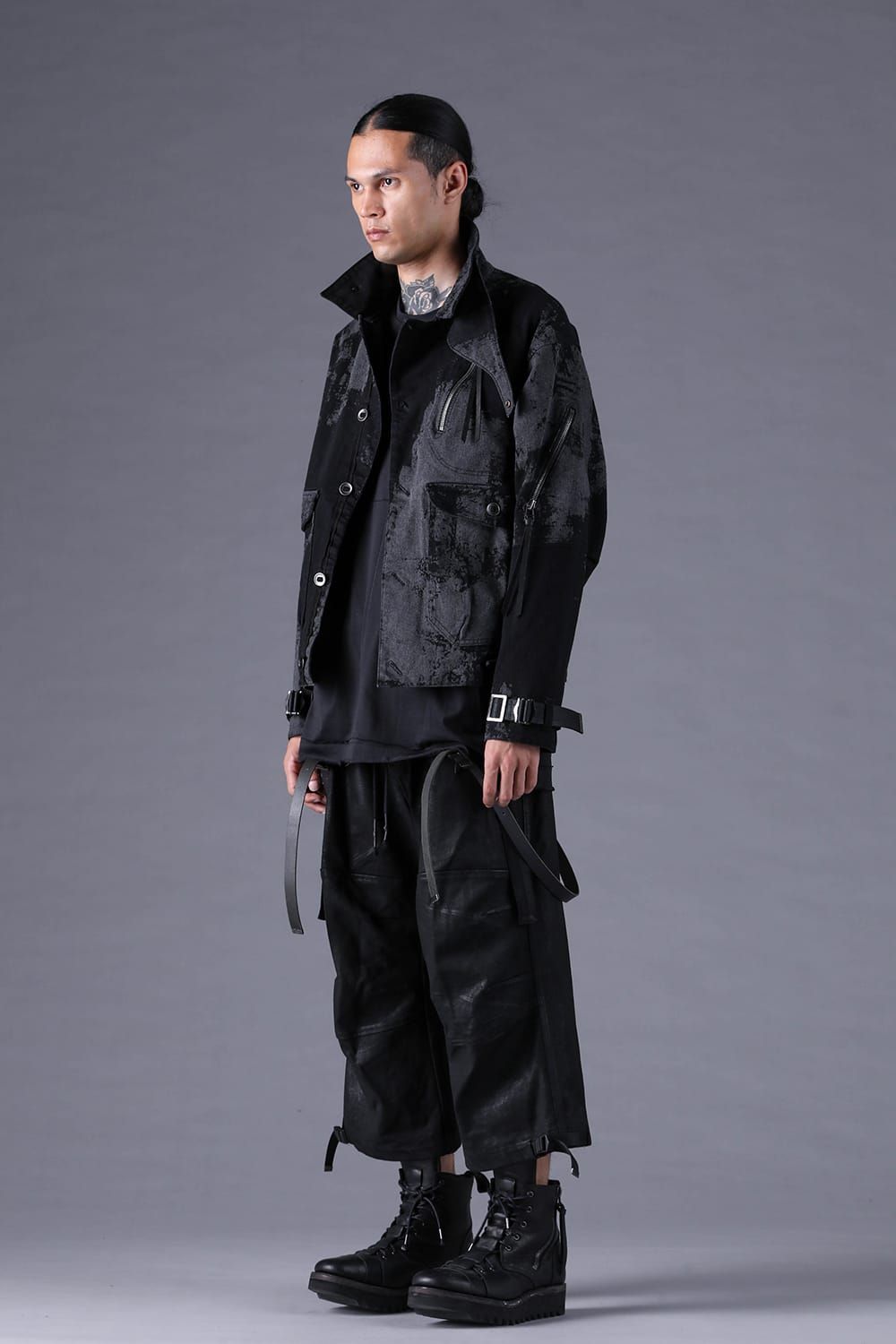 《2027SS先行予約分》Brushed-Coated Work Jacket"Black" / ブラッシュコーティングワークジャケット"ブラック"