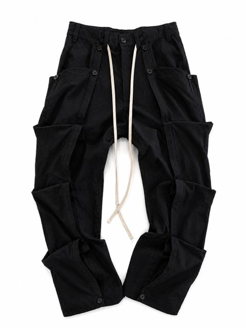 《2027SS先行予約》Side Layered Pants"Black" / サイドレイヤードパンツ"ブラック"