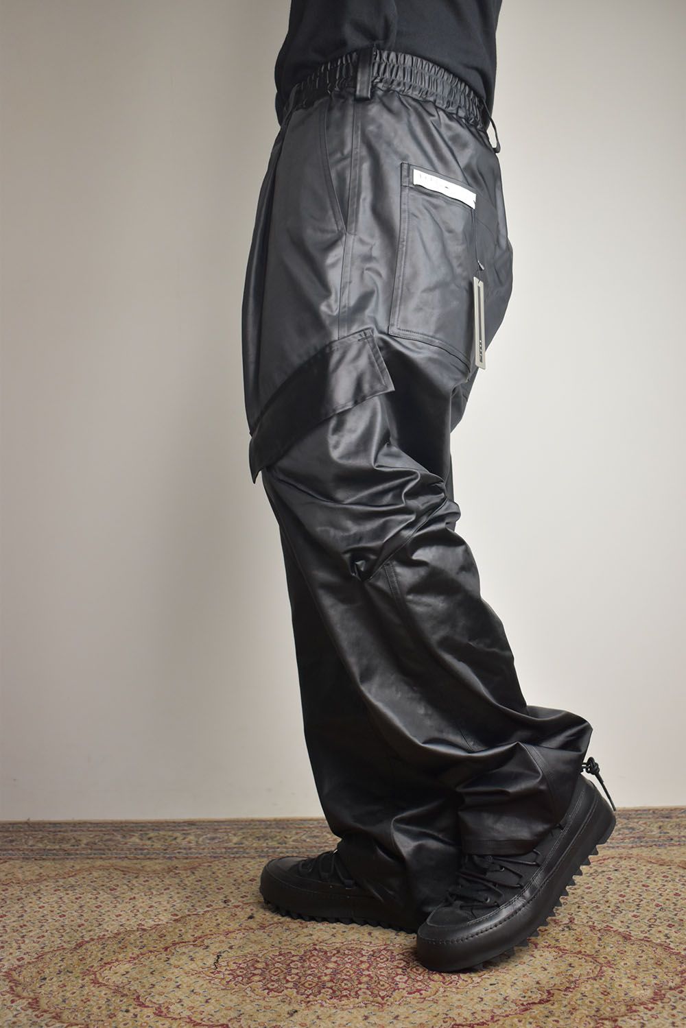 Heavy Satin Cargo Pants"Black" / ヘビーサテンカーゴパンツ"ブラック"