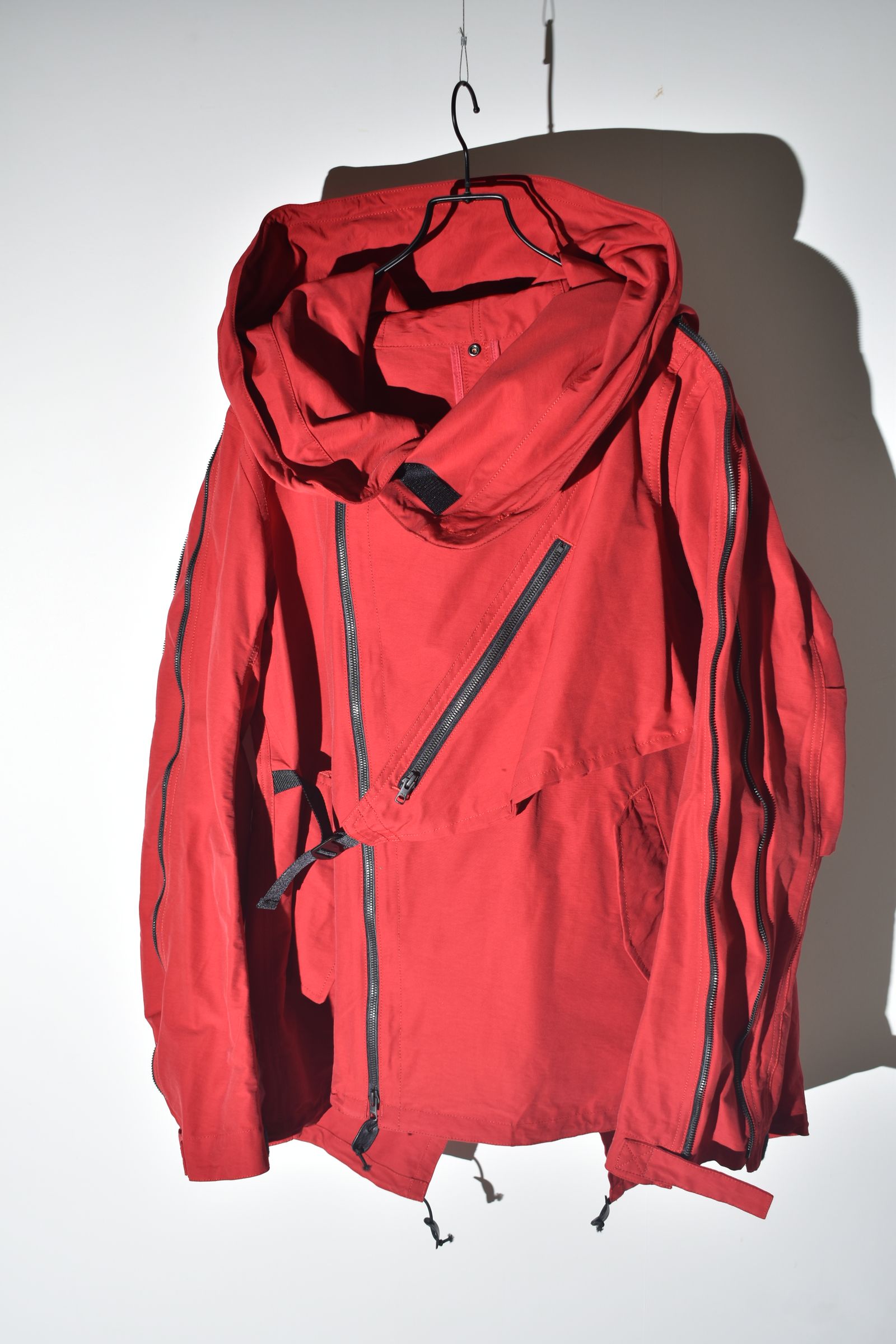 Multi Zip Short Mods Coat"Red" / マルチジップショートモッズコート"レッド"