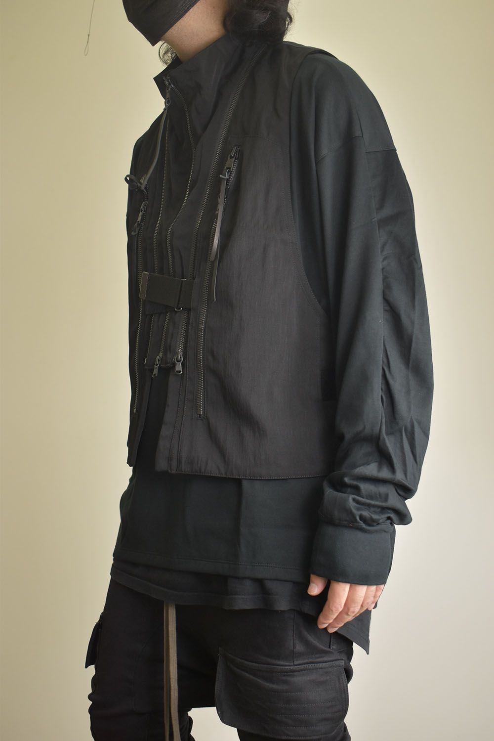 Nylon Wool Twill Tactical Vest"Black" / ナイロンウールツイルタクティカルベスト"ブラック"