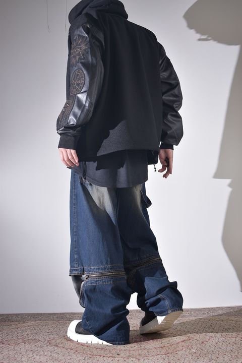 コーチジャケット×デニム