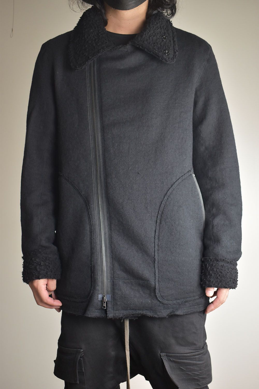 Dread Boa Zip Up Jacket"Black" / ドレッドボアジップアップジャケット"ブラック"