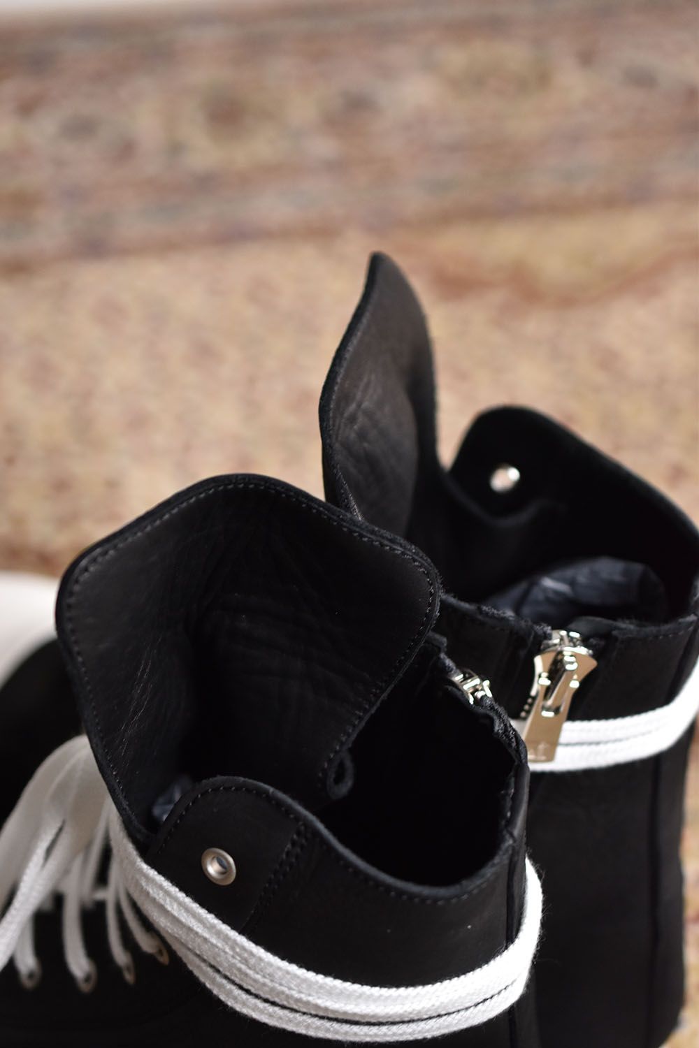 Hi-cut Sneakers"Black×White"/ハイカットスニーカー"ブラック×ホワイト"