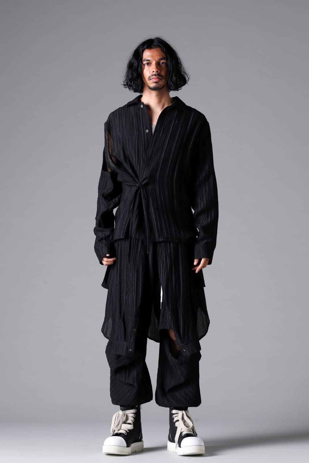 《2026SS先行予約》Sleeve Wrap Skirt"Black / Sand" /スリーブラップスカート"ブラック/サンド"