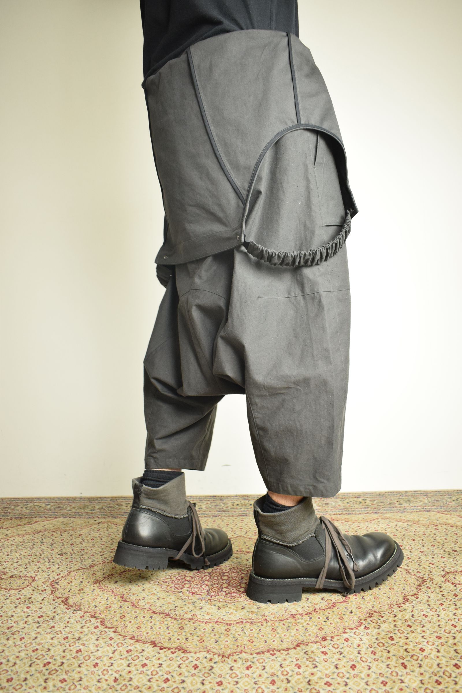 Deep Crotch Over All"Charcoal" / ディープクロッチオーバーオール"チャコール"