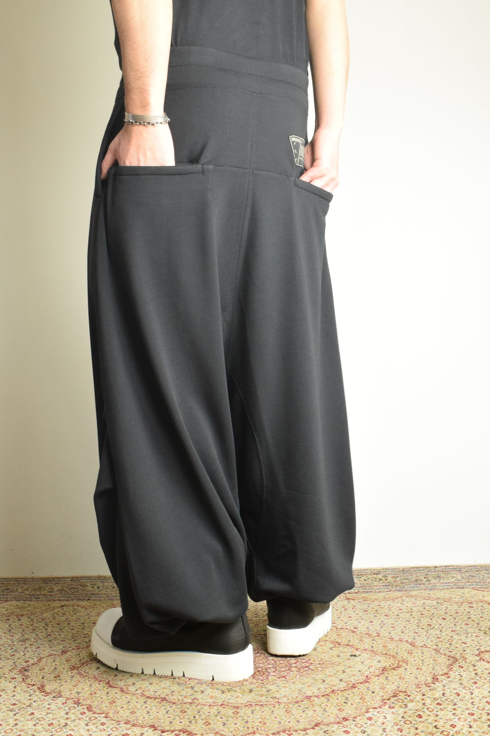 Sarouel Wide Sweat Pants"Black" / サルエルワイドスウェットパンツ"ブラック"