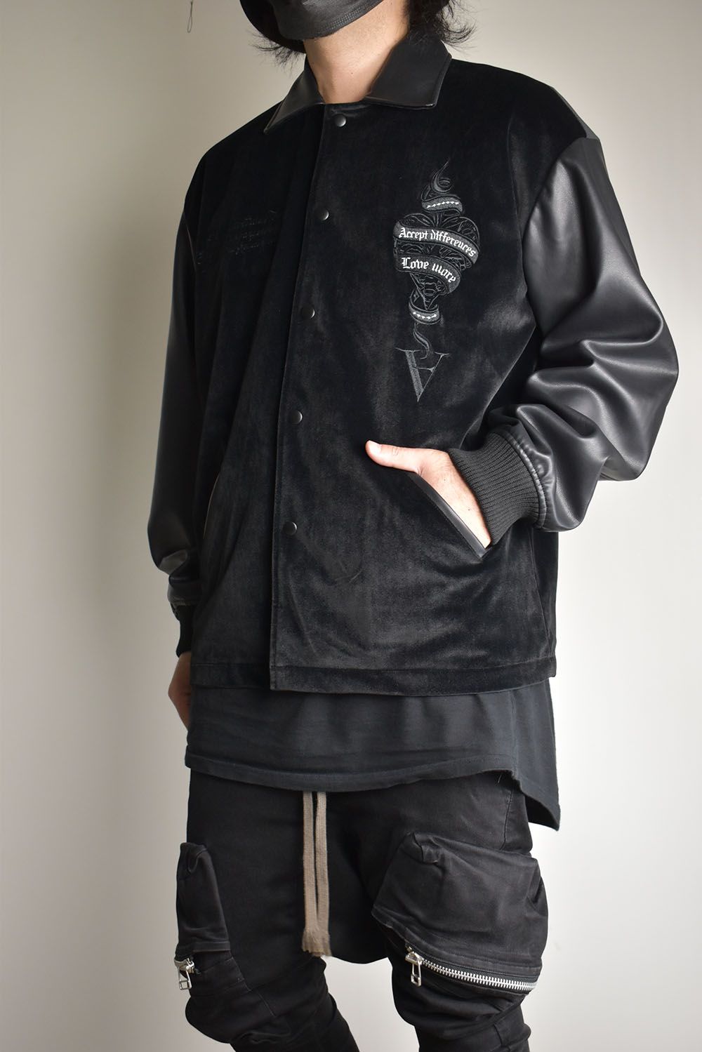 Two Face Coach Jacket"Black" / ツーフェイスコーチジャケット"ブラック"