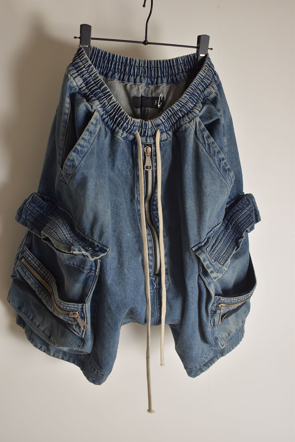 Vintage Denim Military Shorts"Blue" / ヴィンテージデニムミリタリーショーツ"ブルー"