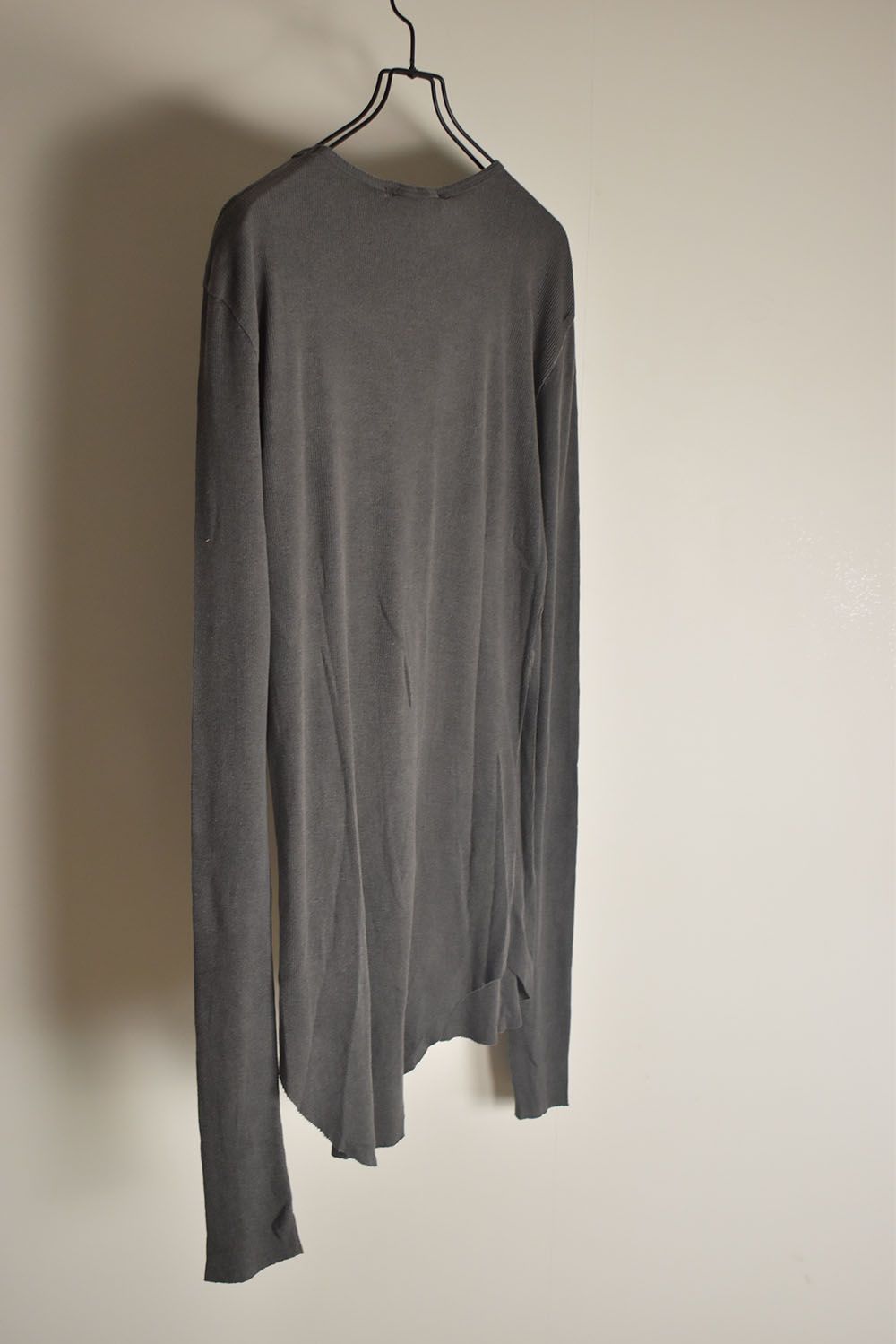 Modal x Cotton Rib Long Sleeve Tee "Dust" / モダール×コットンリブロンブスリーブTシャツ"ダスト"