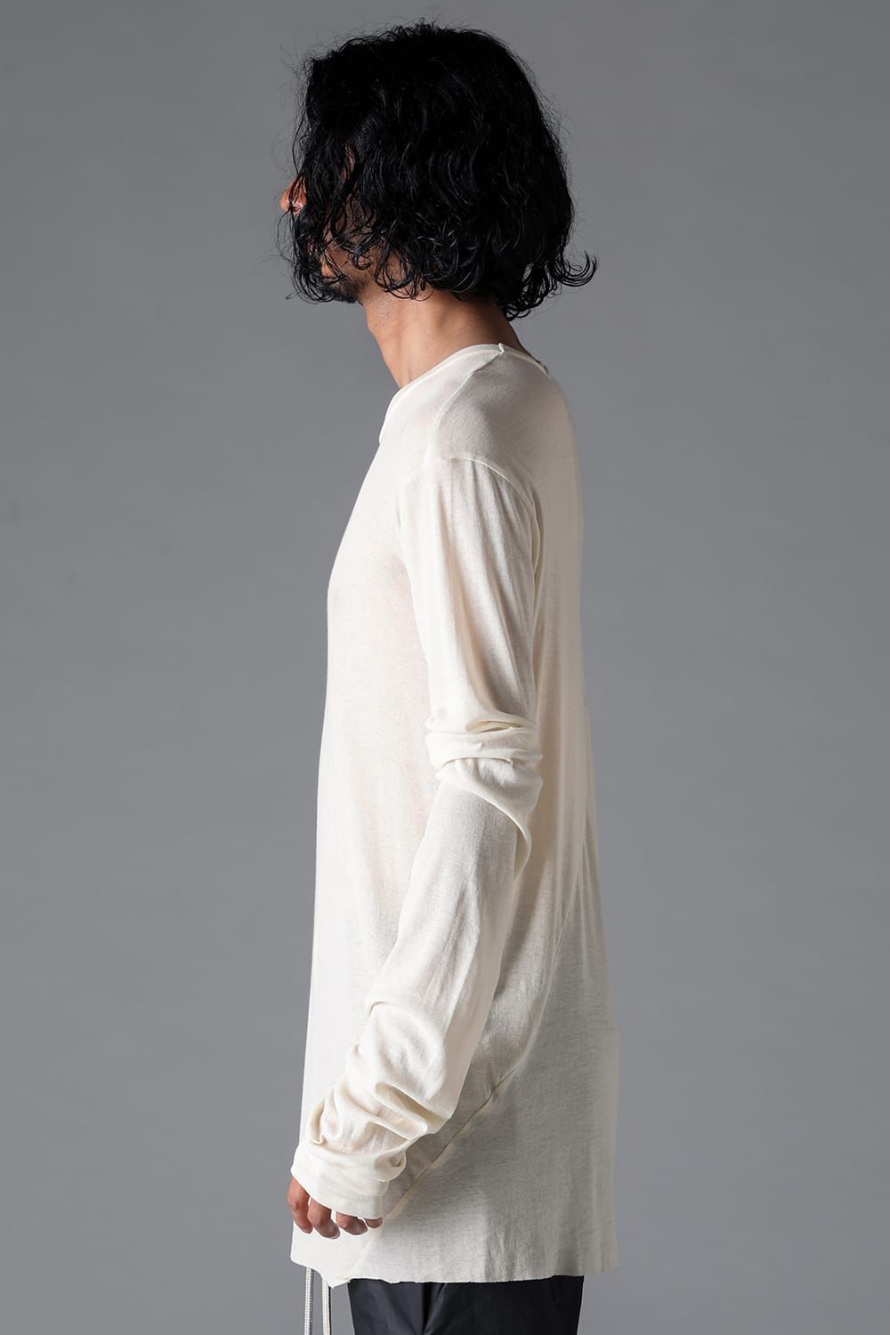 《2026SS先行予約》Gauze Jersey Long Sleeve"Black / Cream /White /Stone /Brown" / ガーゼジャージーロングスリーブ"ブラック/クリーム/ホワイト/ストーン/ブラウン"
