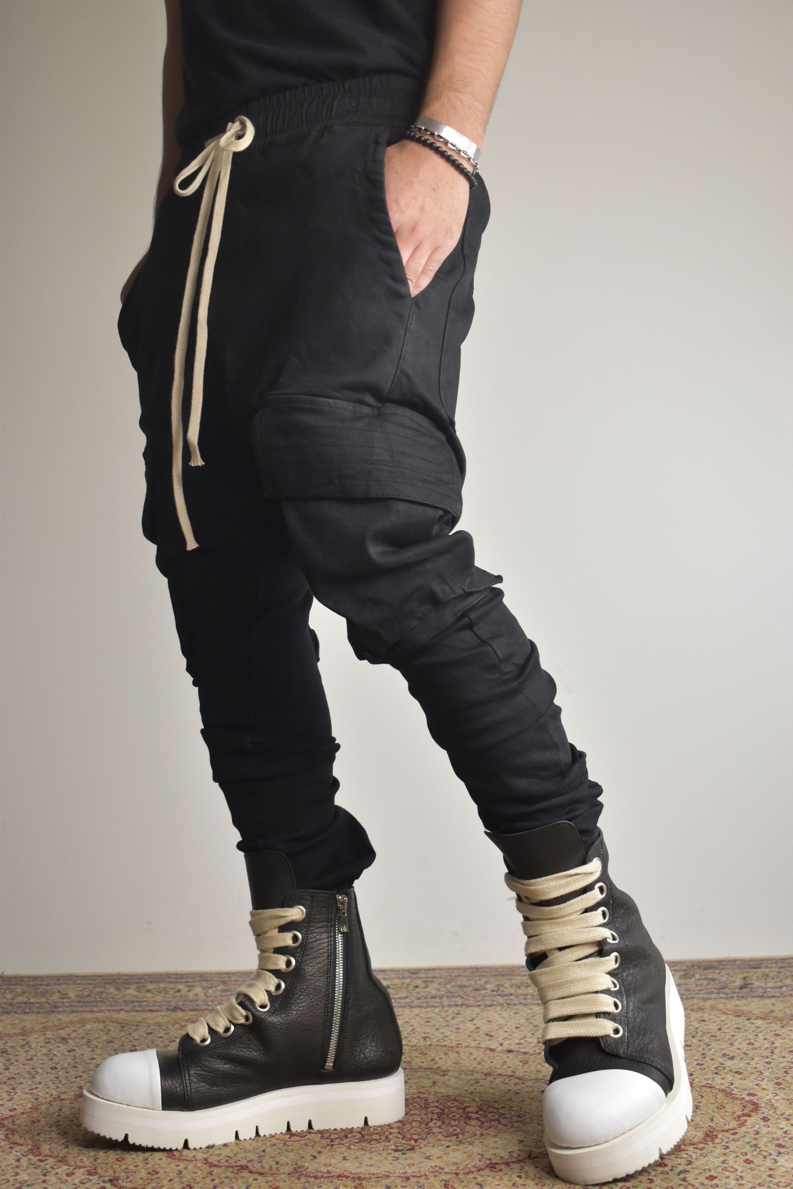Cargo Sarouel Skinny"Black" / カーゴサルエルスキニー"ブラック"