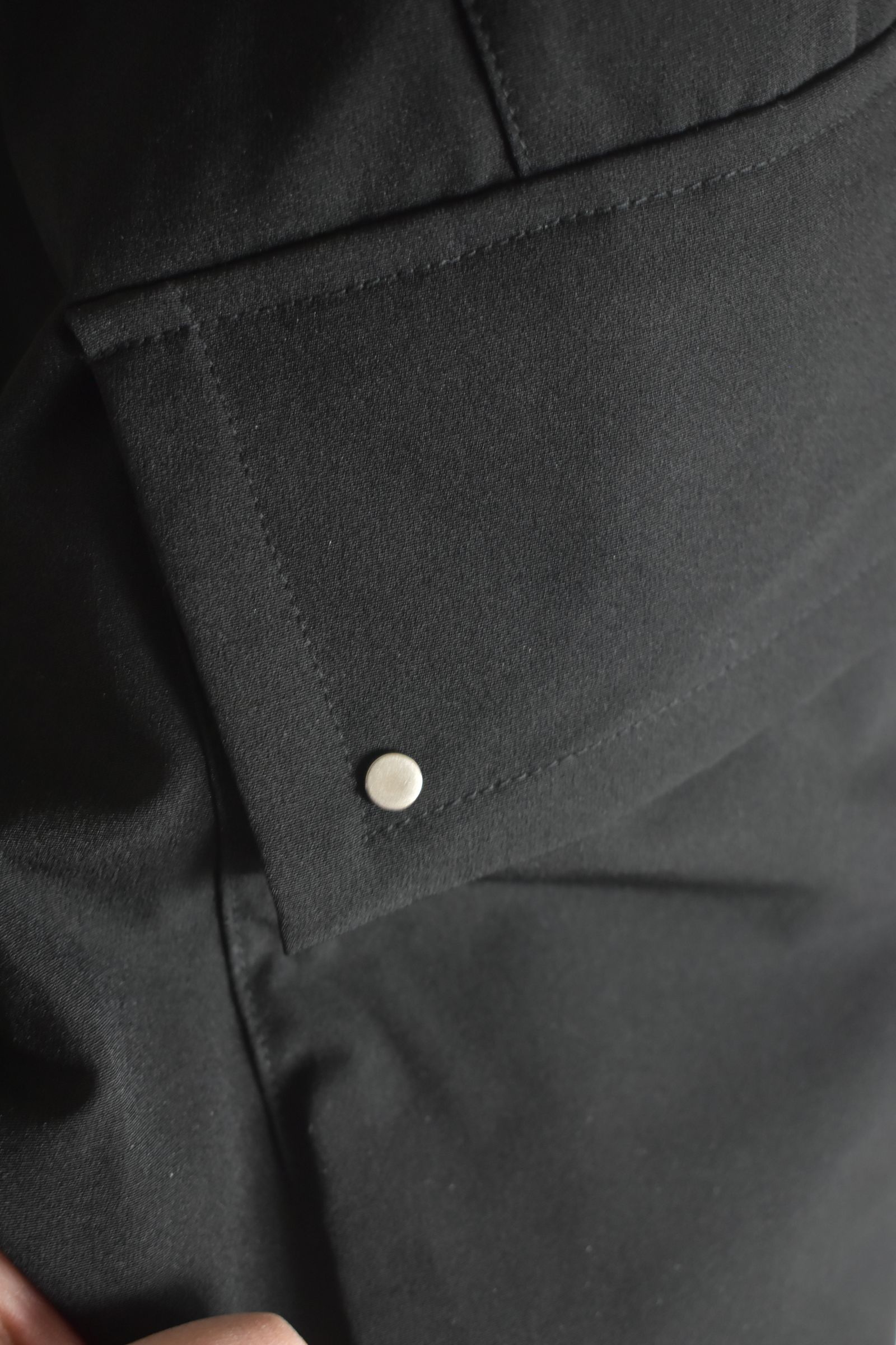 Stretch Nylon Military Sarouel Pants"Black" / ストレッチナイロンミリタリーサルエルパンツ"ブラック"