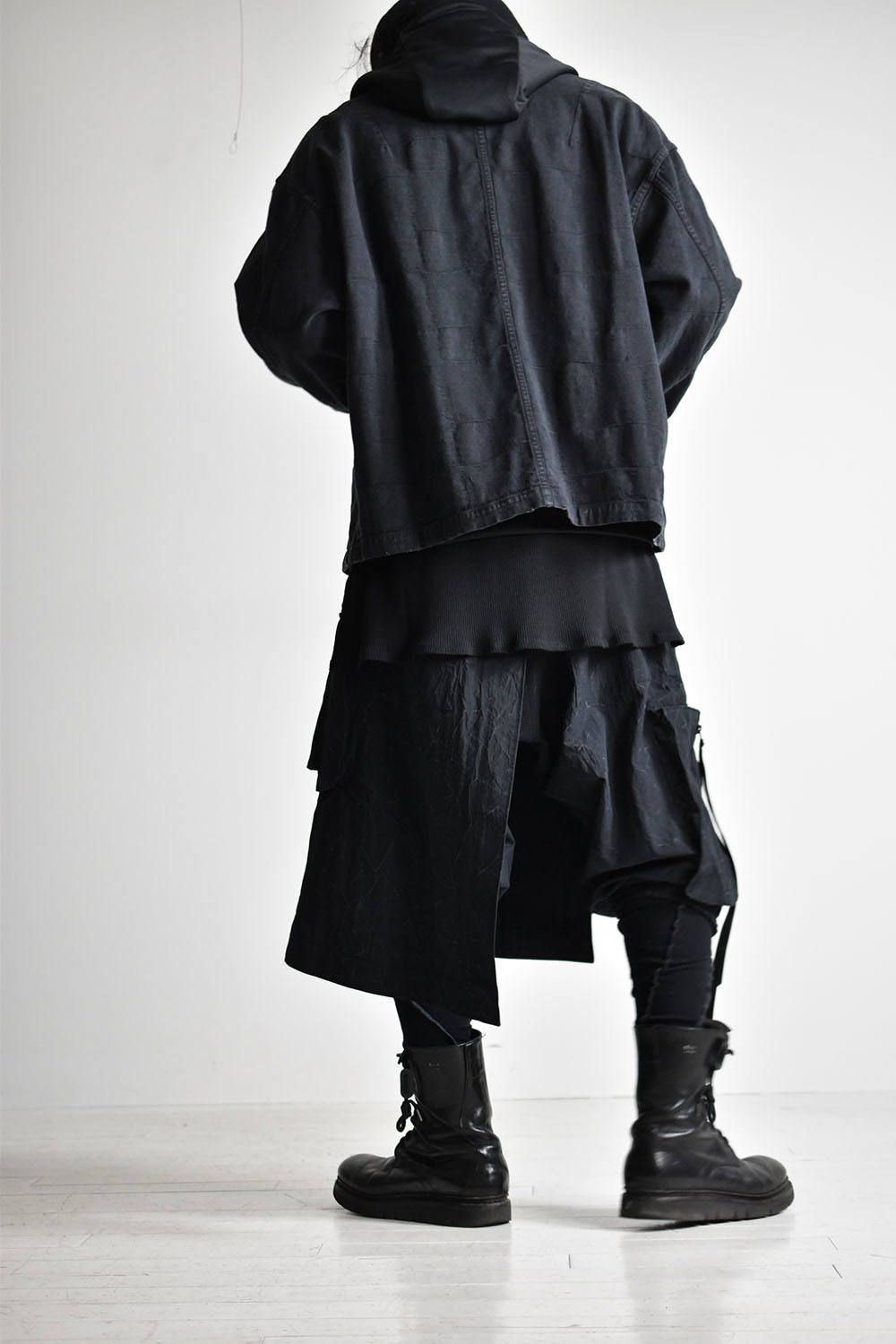 A.F artefact【Cold Dye Skirt Combi Easy Pants】