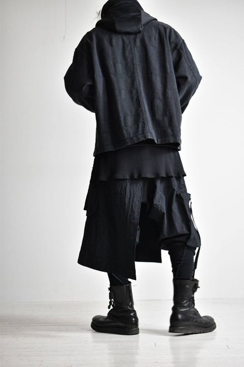 A.F artefact【Cold Dye Skirt Combi Easy Pants】
