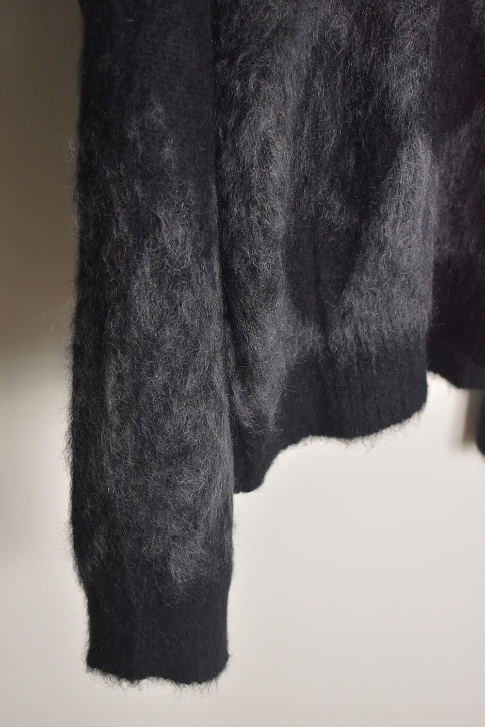 Mohair Alpaca Knit Pullover"Black Grap" / モヘアアルパカニットプルオーバー"ブラックグレープ"