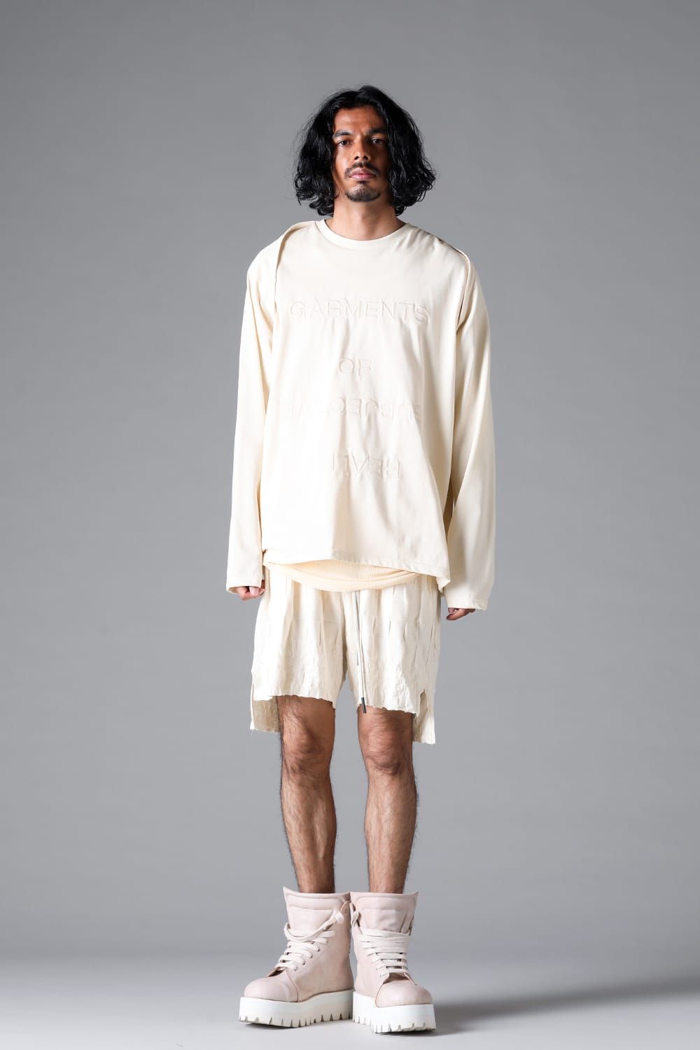 《2026SS先行予約》Gradient Plaid Pattern Shorts"Black / Cream" / グラデーションチェックパターンショーツ"ブラック/クリーム"